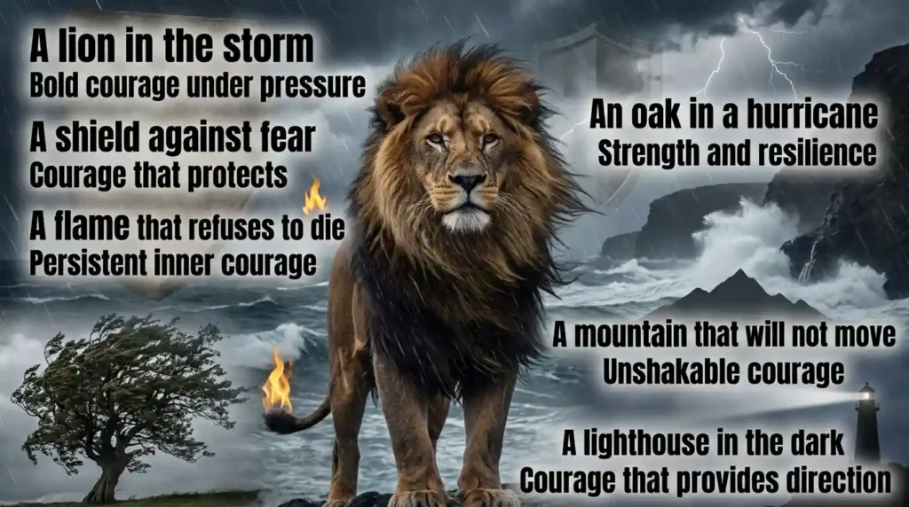 metaphor for bravery