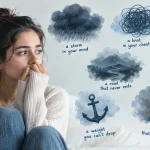 metaphor for anxious
