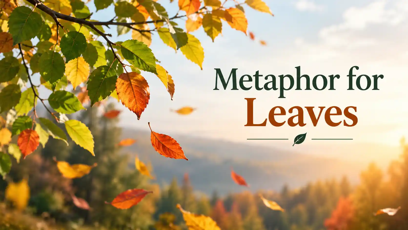 metaphor for leaves