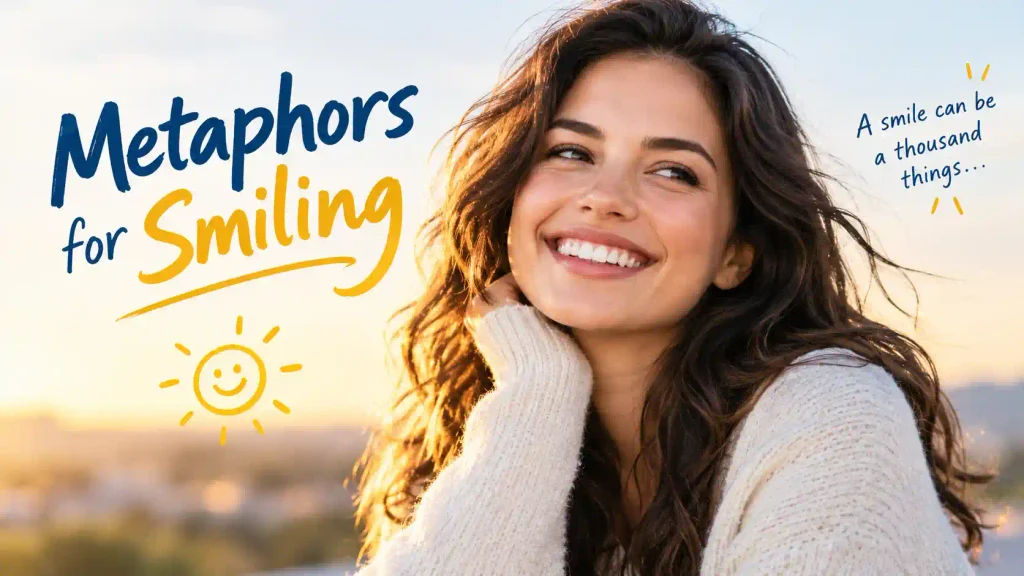 metaphor for smiling