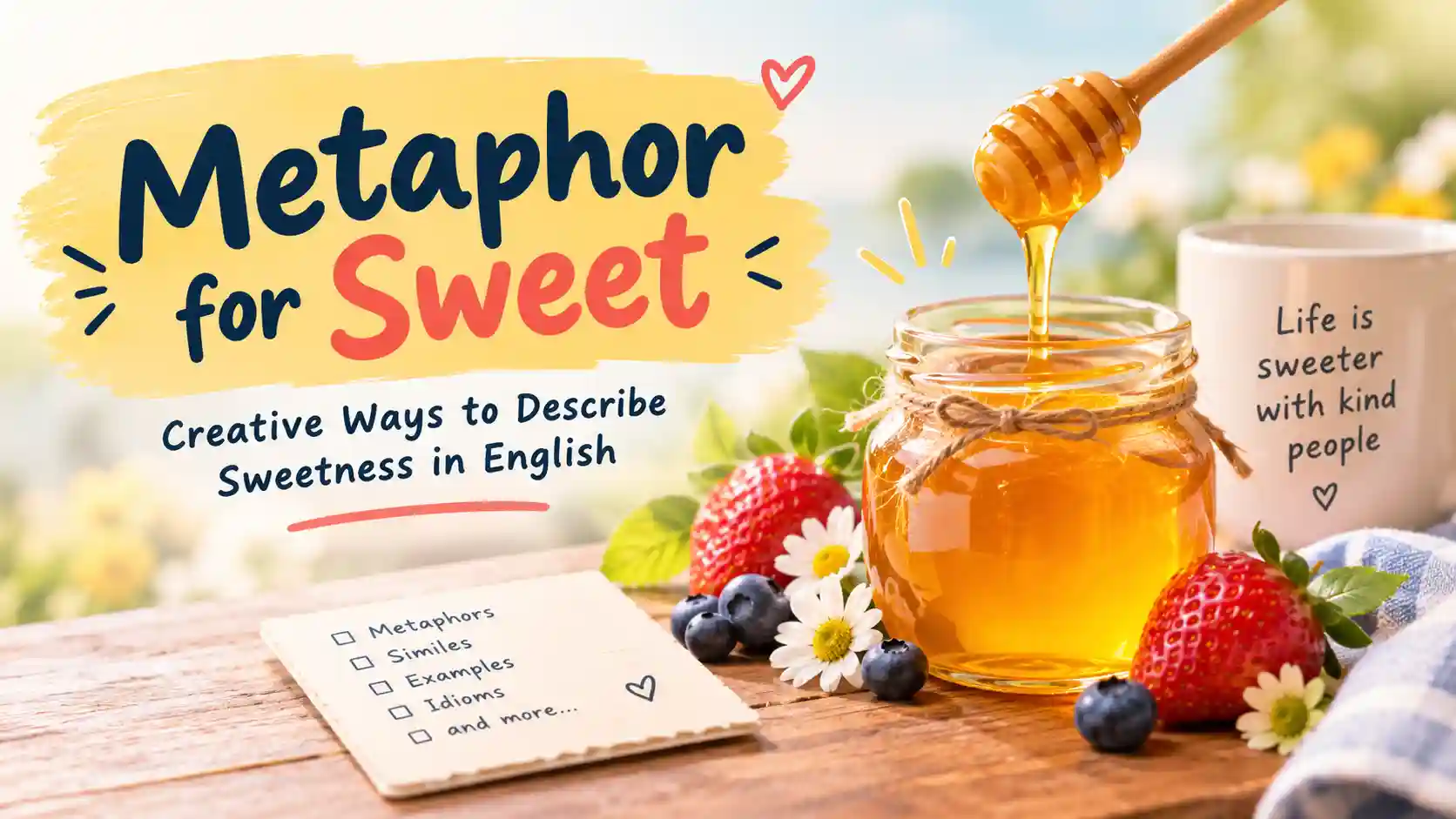 metaphor for sweet